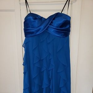 Womans Dress Blue Xscape size 14 strapless
